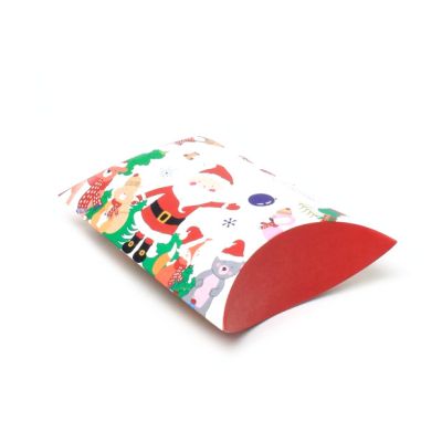 13x12.5x5cm. Santa and friends pillow pack gift box