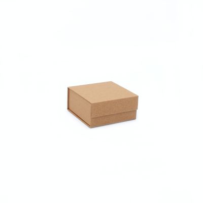 Size: 8.5x8.5x4cm. Kraft Gift Box With Magnetic Closure