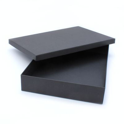 31x21.5x5cm. NO INSERT. Black gift box.