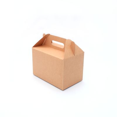15x9.5x10cm. Kraft fold flat gable gift box