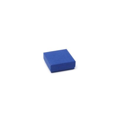 Ring box. 5x5x2cm. Blue kraft gift box.