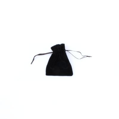 9x7cm. Black velvet pouch