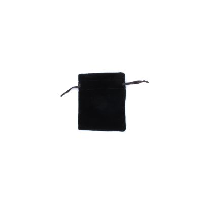 9x7cm. Black velvet pouch