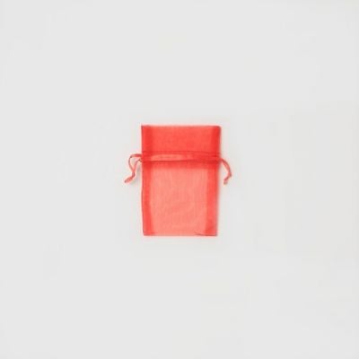 Size: 10x7.5cm Red organza bag