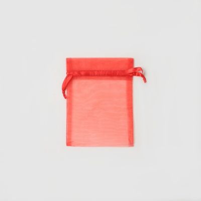 Size: 15x11cm Red organza bag