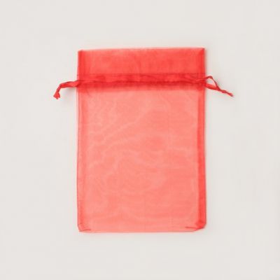 Size: 22x15cm Red organza bag
