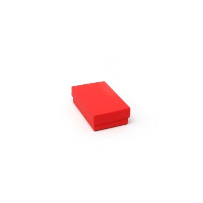 Cufflink / Earring box. 8x5x2.5cm. Red gift box.