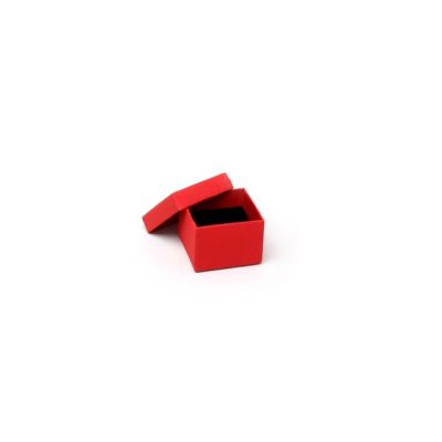 Ring box. 5x5x3.5cm. Red gift box.