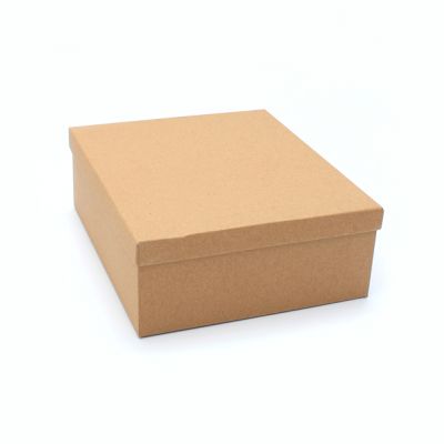 Tiara Box. 20x17x7cm. Brown kraft gift box