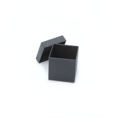Ring box. 5x5x5cm. Black ring box.