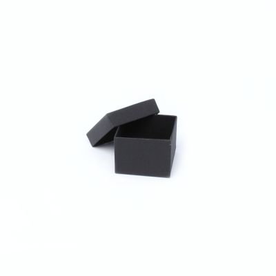 Ring box. 5x5x3.5cm. Black gift box.