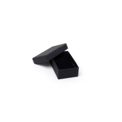 Cufflink / Earring Box. 8x5x2.5cm. Black gift box.