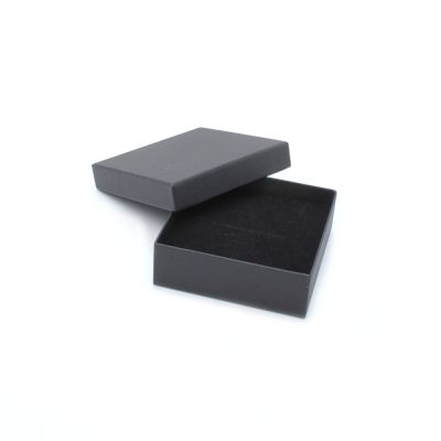 Necklace / Bracelet box. 9x9x3cm. Black gift box.