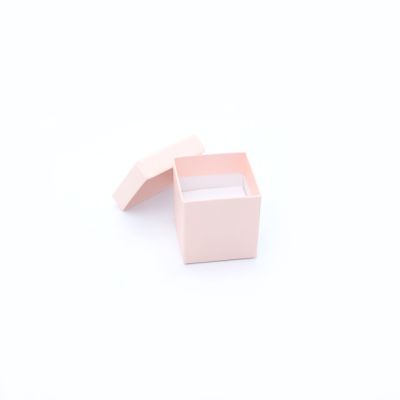 Ring box. 5x5x5cm. Pale Pink gift box.