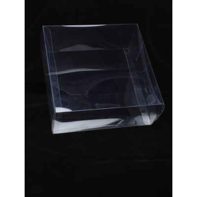 Size: 20x20x8cm Transparent fascinator box.