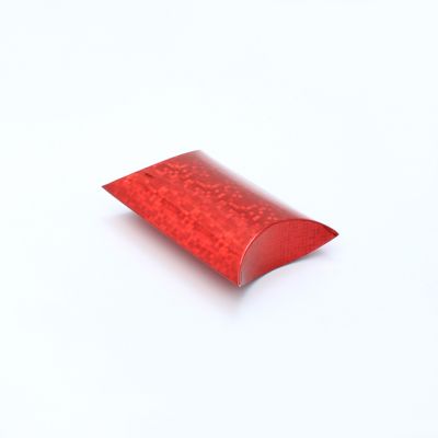Size: 9x8x3cm Red holographic pillow pack box