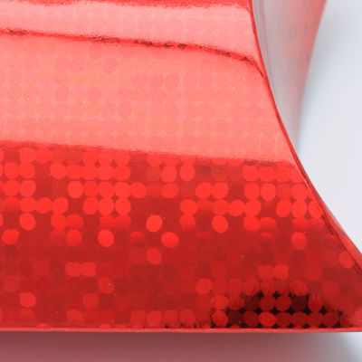 Size: 9x8x3cm Red holographic pillow pack box