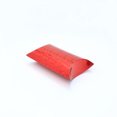 Size: 14x11.5x5cm Red holographic pillow pack box