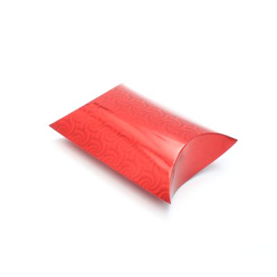 Size: 13x11.5x5cm Red holographic pillow pack box