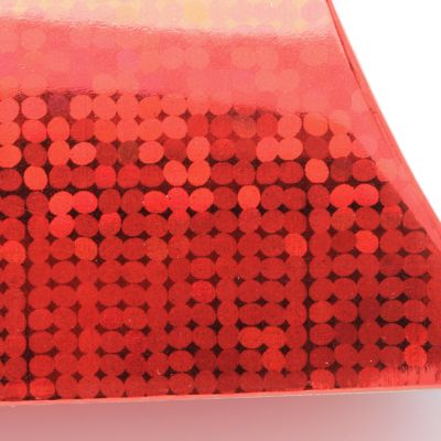 Size: 25x12.5x5cm Red holographic pillowpack box