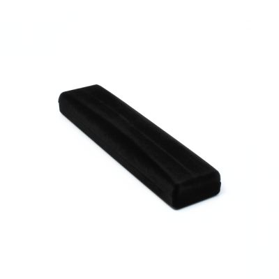 Bracelet / Pen Box. 22x5x2.5cm. Black flocked hinged gift box