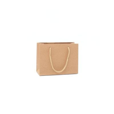 11x14.5x6cm. Brown kraft paper gift bag