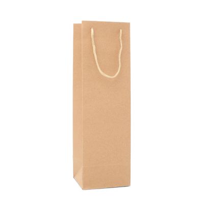 33x10x9cm. Brown kraft paper bottle bag