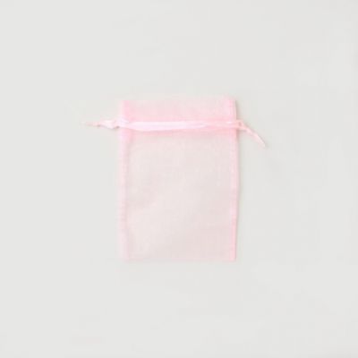Size: 15x10cm Pink organza gift bag
