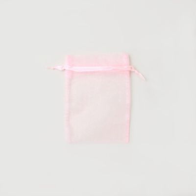 15x10cm. Pink organza gift bag