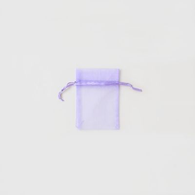 Size: 10x7.5cm Lilac organza gift bag