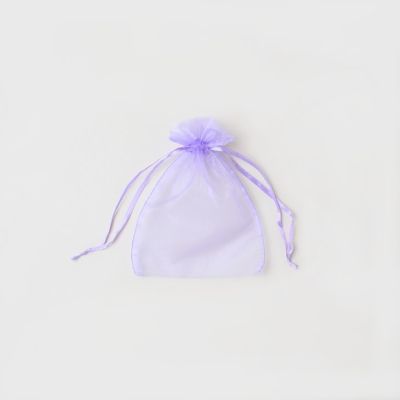 Size: 15x11cm Lilac organza gift bag