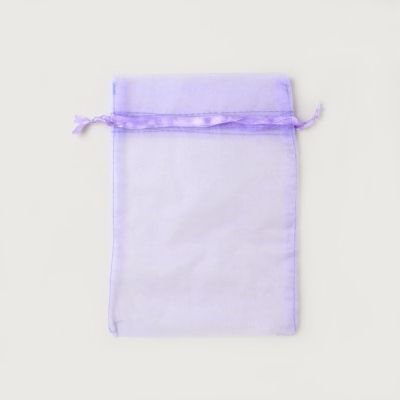 Size: 22x15cm Lilac organza gift bag