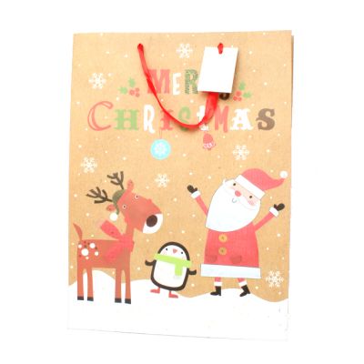 45x33x10cm. Santa and rudolph gift bag