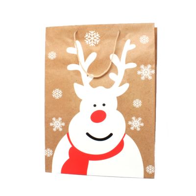 42x31x15cm. Cartoon reindeer christmas gift bag