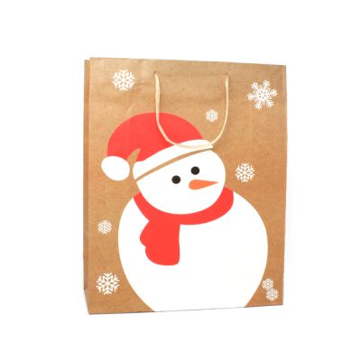 32x26x12cm. Snowman print Christmas gift bag