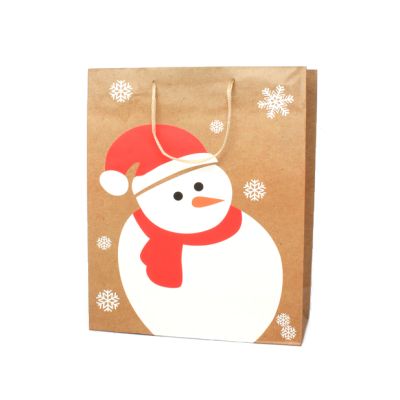 32x26x12cm. Snowman print Christmas gift bag