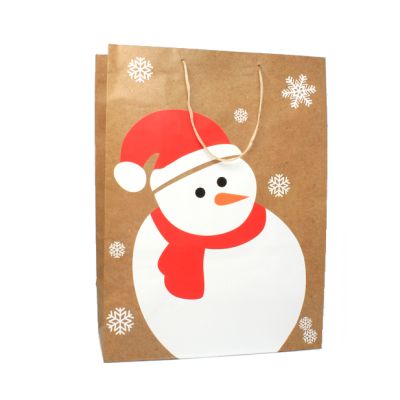 42x31x15cm. Snowman print Christmas gift bag