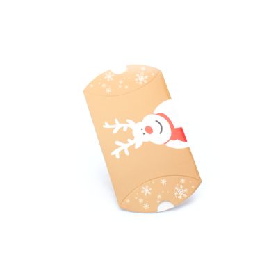 8.8x7x3cm. Christmas reindeer Pillow pack box