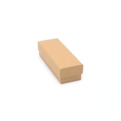 12x4x3cm. Brown kraft paper gift box.