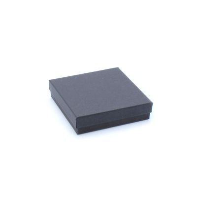 9.5x9.5x2.5cm. Black gift box