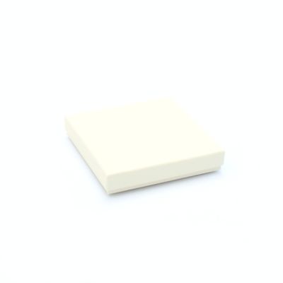 Size: 10x10x2cm. Cream gift box with lid