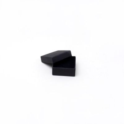 Ring box. 5x5x2cm. Black gift box.