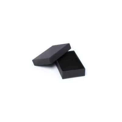 Cufflink / Earring Box. 8x5x2cm. Black gift box.