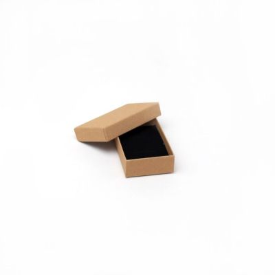 Cufflink / Earring box. 8x5x2cm. Kraft gift box.