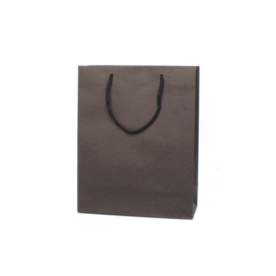 24x19x8cm. Black printed kraft paper gift bag