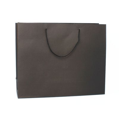 Size: 32x26x10cm Black printed kraft paper gift bag*