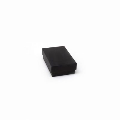 Cufflink / Earring Box. 8x5x2.5cm. Black printed kraft paper box.