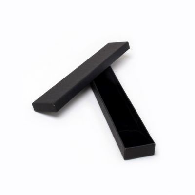 Bracelet / Pen box. 21x4x1.8cm. Black kraft gift box.