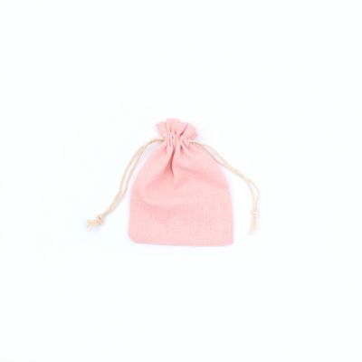Size: 13x10cm Soft pink cotton rich bag