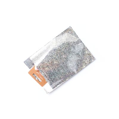 15x12cm. Silver holographic self seal pp bag